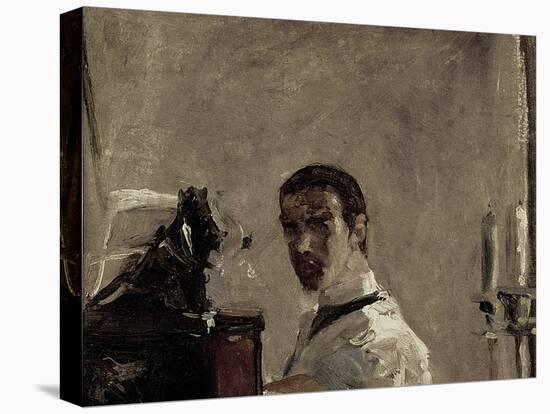 Self Portrait, 1880-Henri de Toulouse-Lautrec-Premier Image Canvas