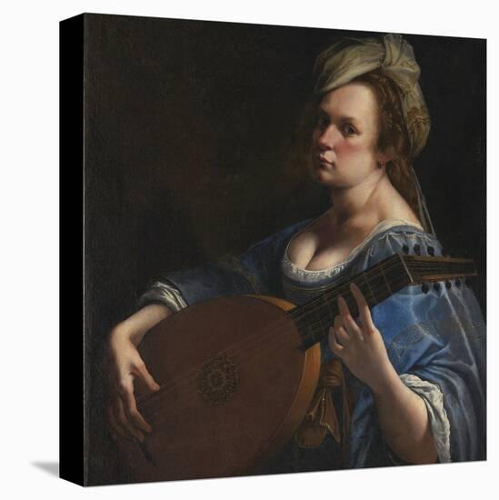 Self-Portrait as a Lute Player-Artemisia Gentileschi-Premier Image Canvas