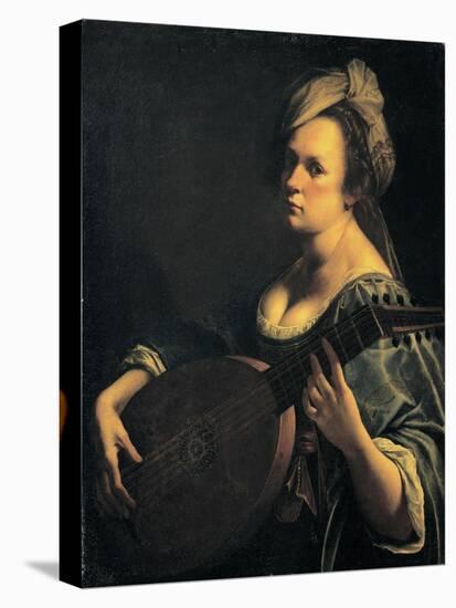 Self-Portrait as a Lute Player-Artemisia Gentileschi-Premier Image Canvas