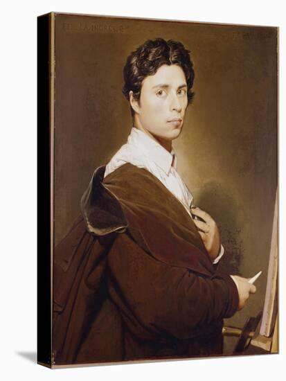 Self-Portrait at 24 Years - Painting by Jean Auguste Dominique Ingres (1780-1867) Oil on Canvas, 18-Jean Auguste Dominique Ingres-Premier Image Canvas
