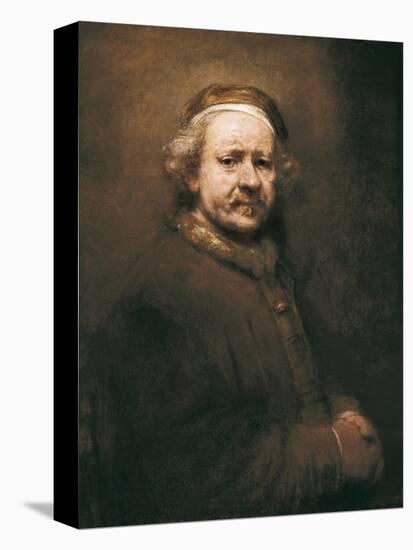 Self-Portrait at the Age of 63-Rembrandt van Rijn-Stretched Canvas