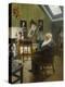 Self portrait in the studio-Harriet Backer-Premier Image Canvas