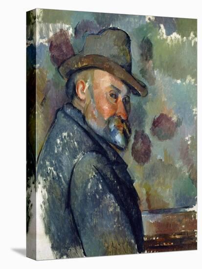 Self-Portrait with a Hat-Paul Cézanne-Premier Image Canvas