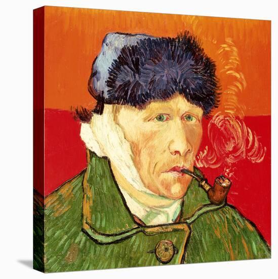 Self Portrait with Bandaged Ear and Pipe, 1889-Vincent van Gogh-Premier Image Canvas