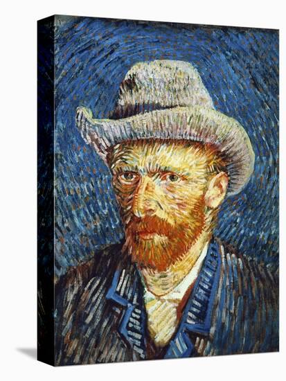 Self Portrait with Grey Felt Hat, c.1887-Vincent van Gogh-Premier Image Canvas