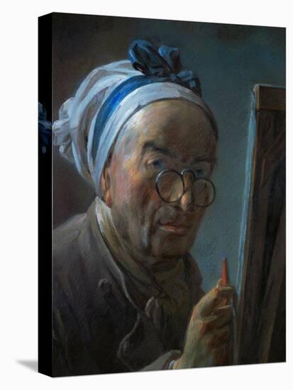 Self-Portrait with Pince-Nez, 1776-Jean-Baptiste Simeon Chardin-Premier Image Canvas