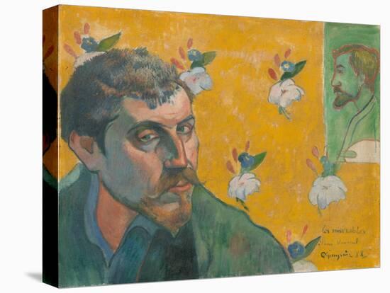 Self-Portrait with Portrait of Bernard, 'Les Mis‚rables'-Paul Gauguin-Premier Image Canvas