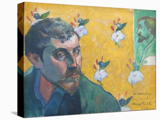 Self-Portrait with Portrait of Bernard (Les Miserables)-Paul Gauguin-Premier Image Canvas