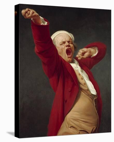 Self-Portrait, Yawning-Joseph Ducreux-Stretched Canvas