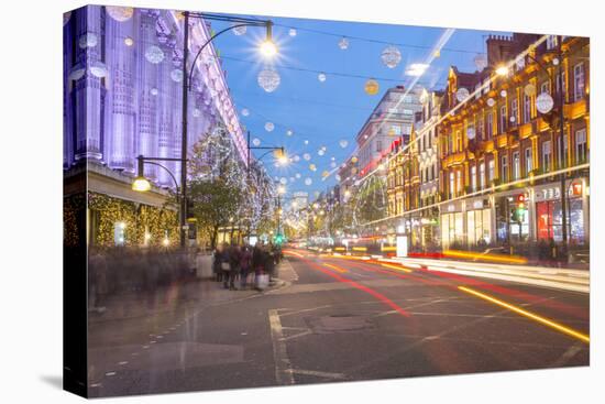 Selfridges on Oxford Street at Christmas, London, England, United Kingdom, Europe-Frank Fell-Premier Image Canvas