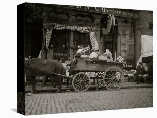 Selling Vegetables-Lewis Wickes Hine-Stretched Canvas