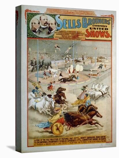 Sells Brothers' Enormous Shows, Ca 1885-null-Premier Image Canvas