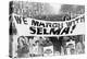 Selma, Alabama - We March with Selma-Lantern Press-Stretched Canvas