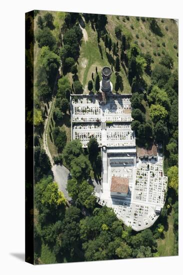 Semonzo, Cemetery, Bassano, Veneto, Monument, Aerial Picture, Memorial, Semonzo, Monument, Italy-Frank Fleischmann-Premier Image Canvas