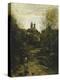 Semur, the Way to Church; Semur, Le Chemin De L'Eglise, C. 1855-1860 and 1872-1873-Jean-Baptiste-Camille Corot-Premier Image Canvas
