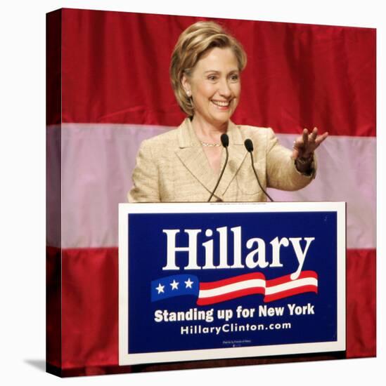 Sen. Hillary Clinton Addresses Supporters at the New York Women for Hillary Luncheon-null-Premier Image Canvas