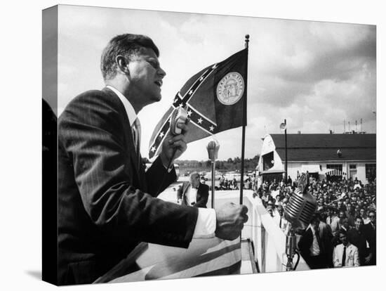 Sen. John F. Kennedy Campaigning for President-null-Premier Image Canvas