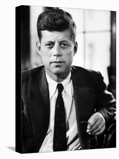 Sen. John F. Kennedy Posing for Picture-null-Premier Image Canvas