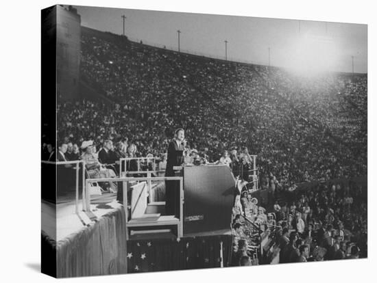 Sen. John F. Kennedy Speaking at the 1960 Democratic National Convention-Ed Clark-Premier Image Canvas