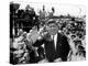 Sen John Kennedy Arrives at Los Angeles International Airport for the 1960 Democratic Convention-null-Stretched Canvas