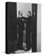 Sen. Lyndon B. Johnson Talking to Sen. Leverett Saltonstall-Paul Schutzer-Premier Image Canvas