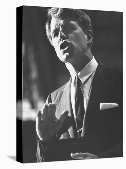 Sen. Robert F. Kennedy Campaigning for Local Democratics in New York State-null-Premier Image Canvas