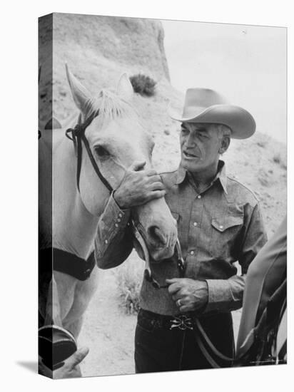 Senator Barry M. Goldwater, Riding His Horse is One of His Hobbies-Leonard Mccombe-Premier Image Canvas