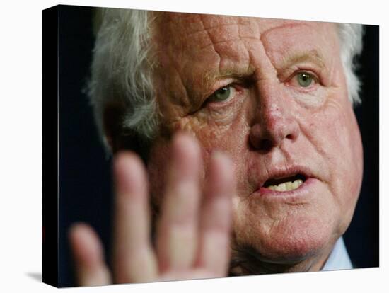 Senator Edward Kennedy Speaks in News Conference on Capitol Hill to Discuss Hate Crime Legislation-null-Premier Image Canvas
