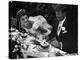 Senator John F. Kennedy and Bride Jacqueline Enjoying Dinner at Their Outdoor Wedding Celebration-Lisa Larsen-Premier Image Canvas