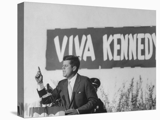 Senator John F. Kennedy Campaigning For President-Paul Schutzer-Premier Image Canvas