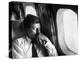 Senator John F. Kennedy on His Private Plane During His Presidential Campaign-Paul Schutzer-Premier Image Canvas