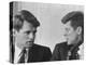 Senators Robert and John F. Kennedy, During a Senate Comm. Hearing Regarding the Kohler Strike-Ed Clark-Premier Image Canvas