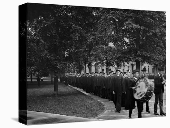 Senior Parade, Commencement Day, University of Michigan-null-Stretched Canvas