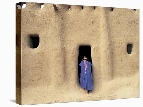 Sennissa, Mali, Person Heading Into Mosque-Peter Adams-Premier Image Canvas