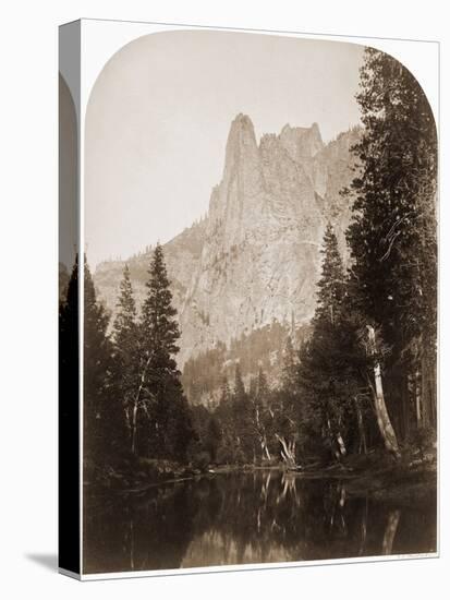 Sentinel (View of the Valley) 3270 ft. Yosemite, California, 1861-Carleton Watkins-Stretched Canvas