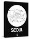 Seoul White Subway Map-NaxArt-Stretched Canvas