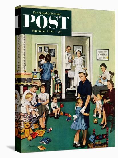 "Separation Anxiety" Saturday Evening Post Cover, September 3, 1955-Stevan Dohanos-Premier Image Canvas