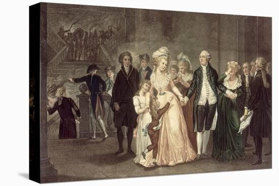 Séparation de Louis XVI et de sa famille. La nuit du 20 septembre 1792.-Charles Benazech-Premier Image Canvas