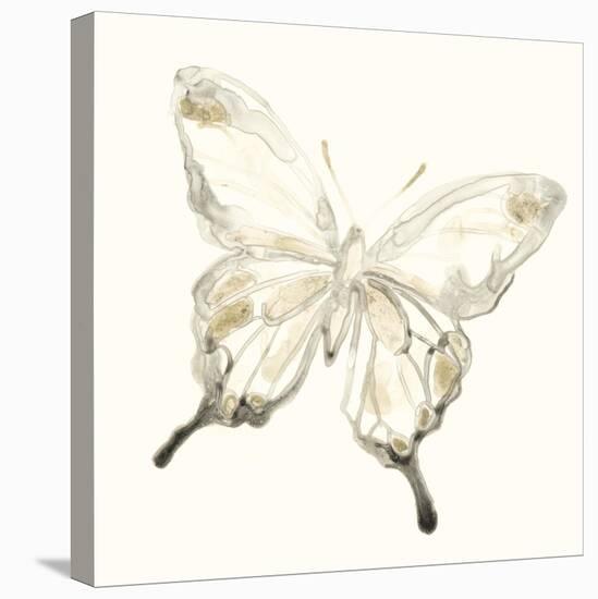 Sepia Butterfly Impressions IV-June Erica Vess-Stretched Canvas