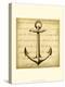 Sepia Captain's Anchor-Ethan Harper-Stretched Canvas