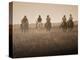 Sepia Effect of Cowboys Riding, Seneca, Oregon, USA-Nancy & Steve Ross-Premier Image Canvas