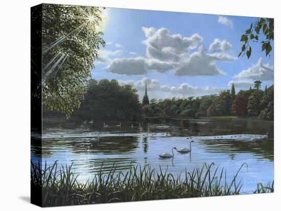 September Afternoon in Clumber Park-Richard Harpum-Stretched Canvas