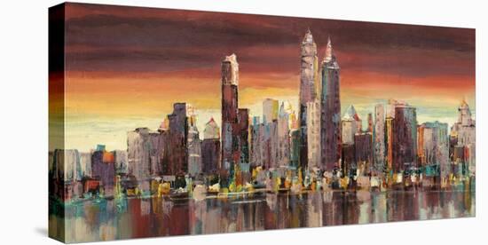 Sera su New York-Luigi Florio-Stretched Canvas