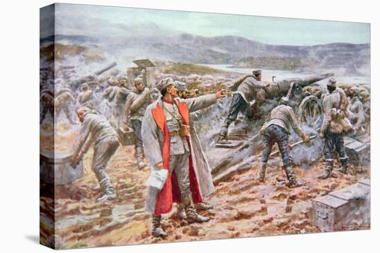 Serbian Artillery in Action Against the Austrians-Arthur C. Michael-Premier Image Canvas
