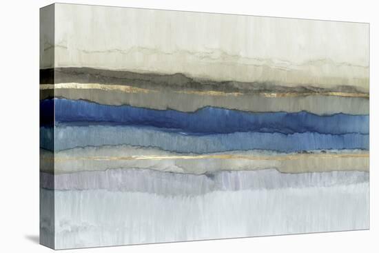 Serene Blue Layers-Allison Pearce-Stretched Canvas