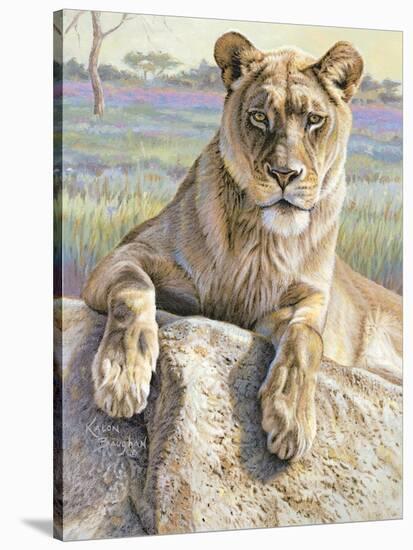 Serengeti Lioness-Kalon Baughan-Stretched Canvas