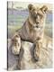 Serengeti Lioness-Kalon Baughan-Stretched Canvas