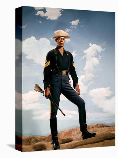 SERGEANT RUTLEGE directed by JohnFord with Woody Stroder, 1960 (photo)-null-Stretched Canvas