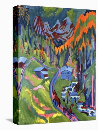 Sertig Path in Summer; Sertigweg Im Sommer, 1923-Ernst Ludwig Kirchner-Premier Image Canvas