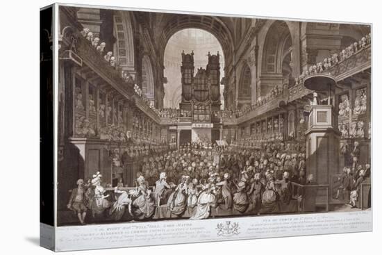 Service of Thanksgiving in St Paul's Cathedral, City of London, 1789-Robert Pollard-Premier Image Canvas